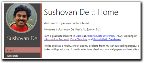 This website screenshot